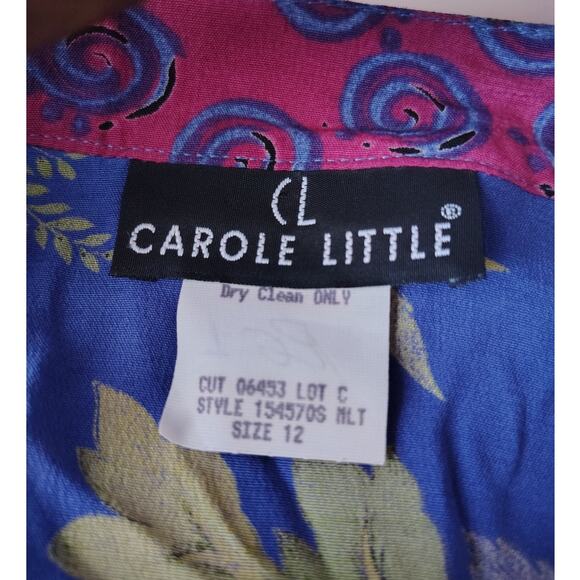 Carole Little Rayon Jacket  Multicolor Womens Size 12 - Picture 4 of 6